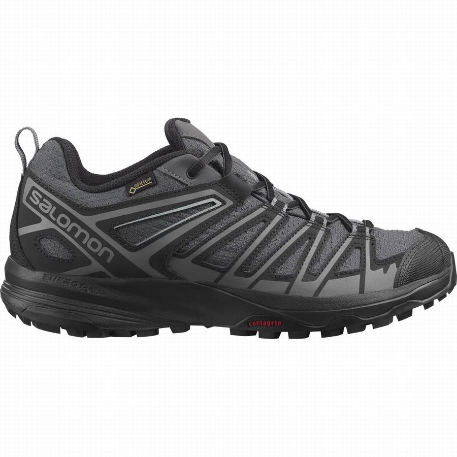 Salomon X Crest Gore-tex Trekové Boty Pánské Černé [KVT2757RT]